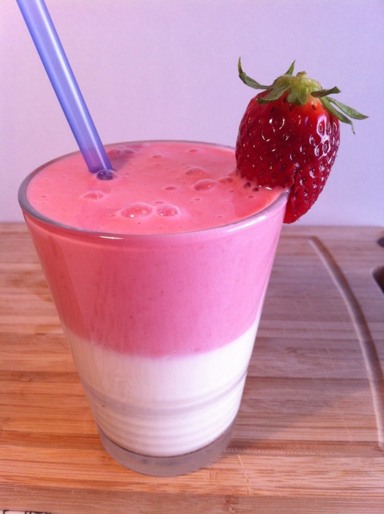 Power Protein Erdbeer-Vanille-Joghurt-Shake