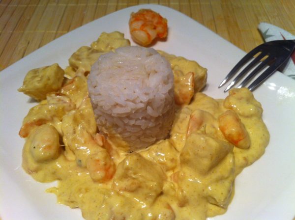 low fat Garnelen Mix mit Frischkäsesauce Der low fat Garnelen Mix mit Frischkäsesauce
