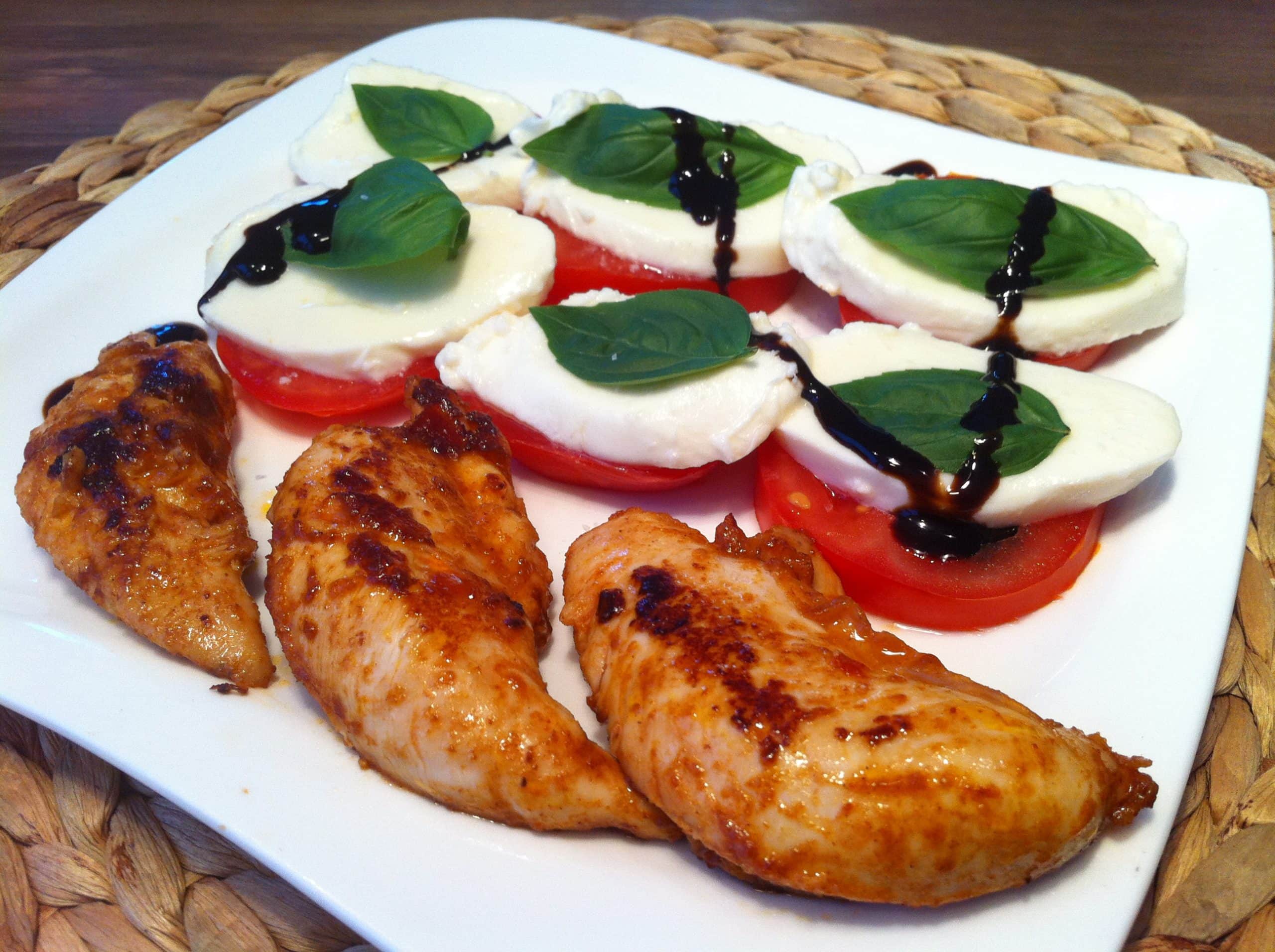 Hähnchenbrust Mit Tomate Mozzarella überbacken Low Carb