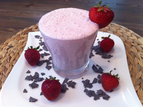 Protein Erdbeer Frühstücksshake Der Protein Erdbeer Frühstücksshake