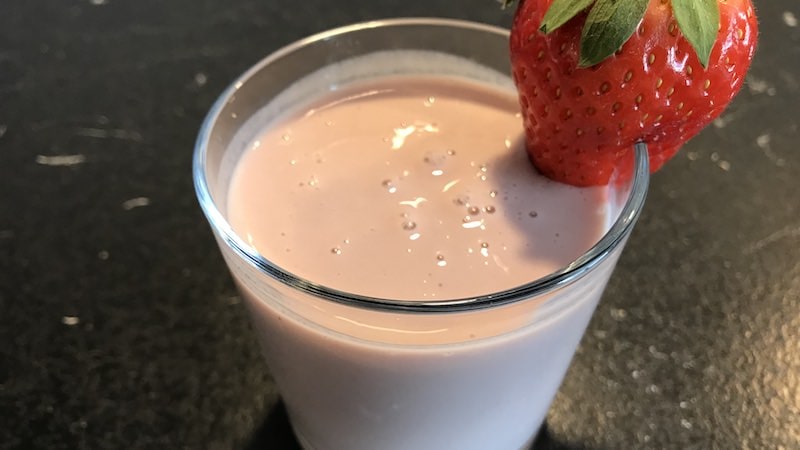 Joghurt Smoothie Erdbeeren Rezept Zubereitung