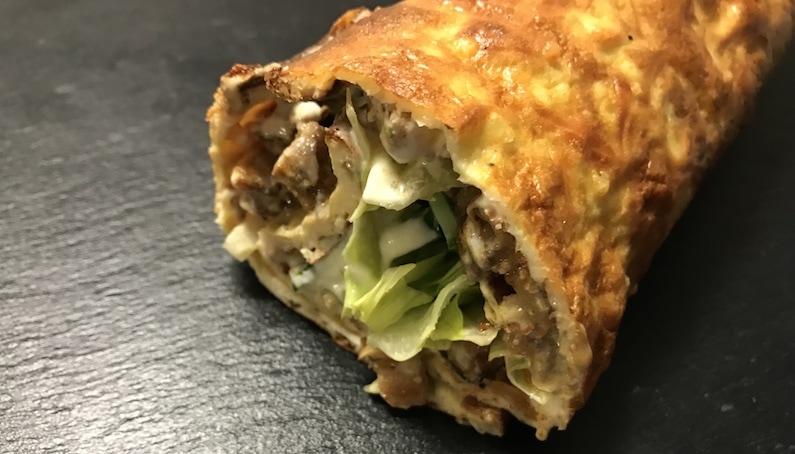 Low-Carb Gyros-Rolle