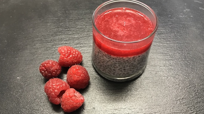 Chia-Pudding-Himbeer