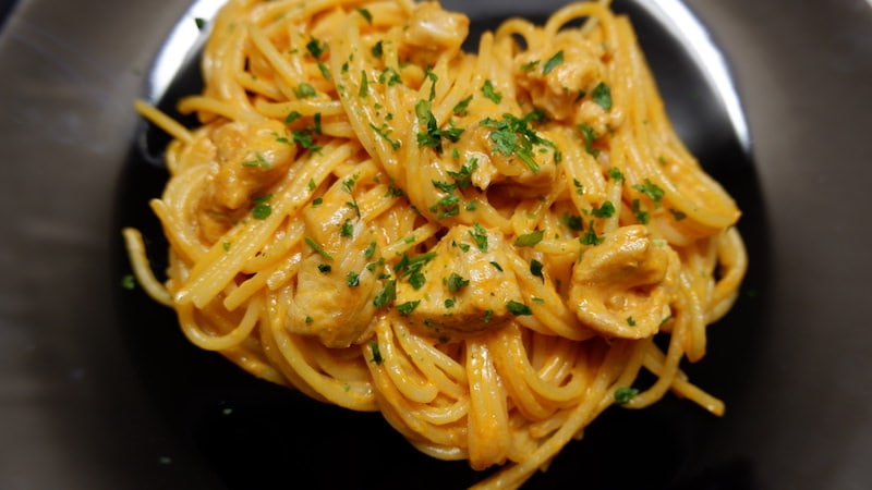 Vollkorn-Spaghetti-Pute
