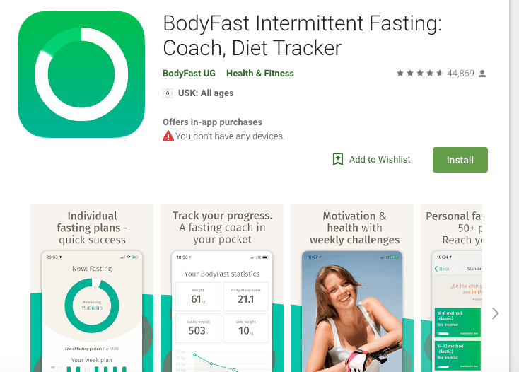 BodyFast Intermittent Fasting
